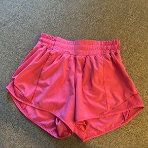 Hotty Hot sonic pink size 4 Lululemon shorts